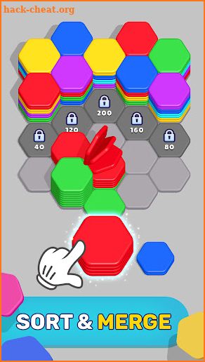 Hexa Sort screenshot