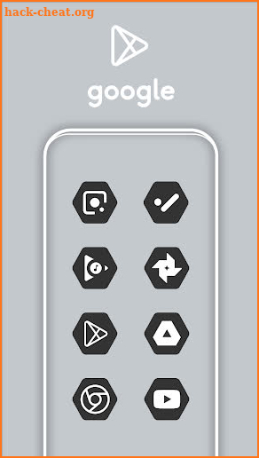 Hexagon Dark - Icon Pack screenshot