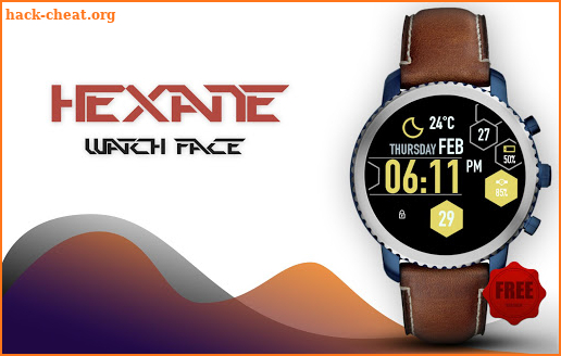 Hexane Watch Face and Clock Live Wallpaper screenshot