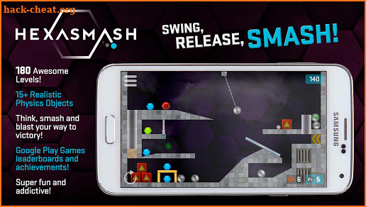 HEXASMASH • Wrecking Ball Physics Puzzle screenshot