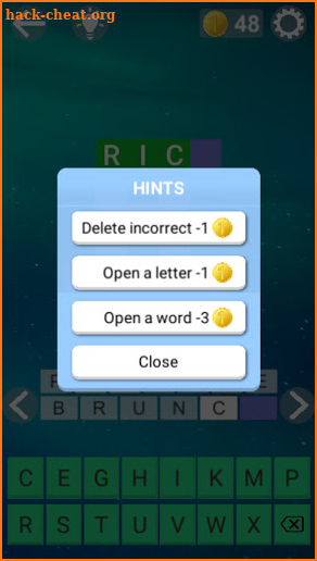 Hidden Letters: Crosswords screenshot