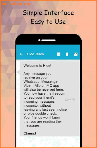 Hide - Blue Ticks or Last Seen, Photos and Videos screenshot