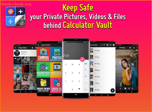 Hide Pictures and Videos by Calculator Vault screenshot