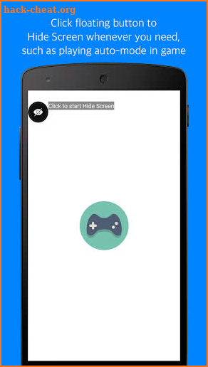 Hide Screen (Sneak a cellphone) screenshot