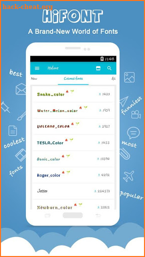HiFont - Cool Font Text Free + Galaxy FlipFont screenshot