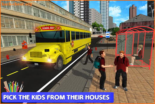 High School Bus Simulator: City Bus Driving screenshot