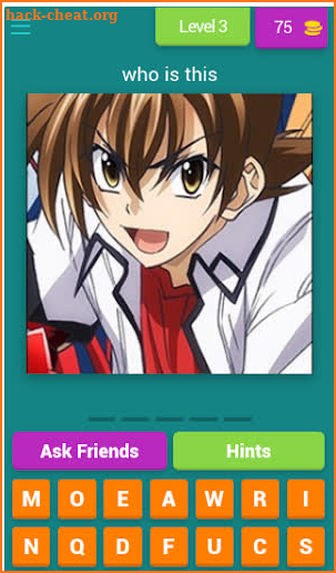 High School DxD quiz screenshot