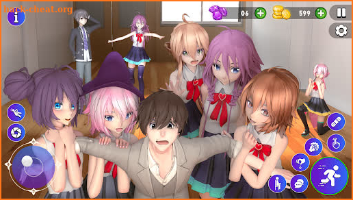 High School Love Sim Life Game screenshot