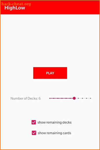 HighLow - BlackJack screenshot