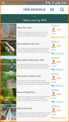 Hike Asheville screenshot