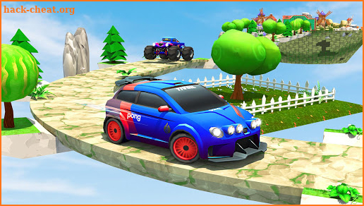 Hill Climb Mountain Car Stunts - GT Racing Tracks screenshot