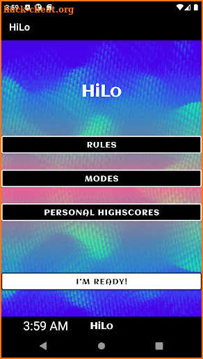 HiLo Math Game screenshot