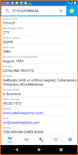 HIN Search - Boat HIN Decoder screenshot