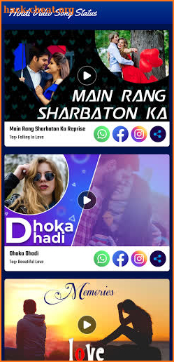 Hindi Video Songs Status Maker screenshot