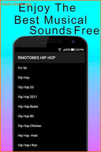 Hip Hop and Rap Ringtones for mobile screenshot