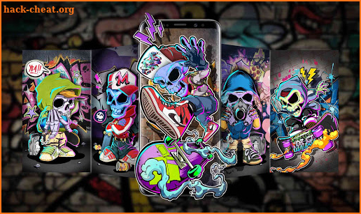 Hip Hop Skull Live Wallpaper Themes screenshot