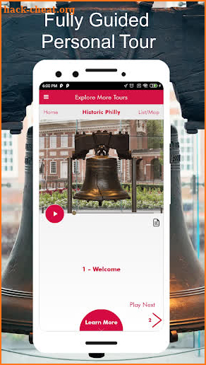 Historic Philadelphia PA GPS Tour Guide screenshot