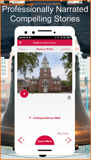 Historic Philadelphia PA GPS Tour Guide screenshot