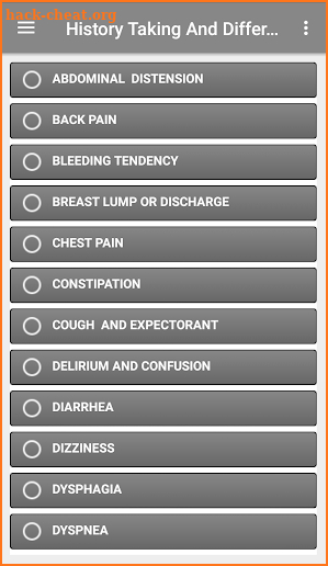 History Taking And Differential Diagnosis screenshot