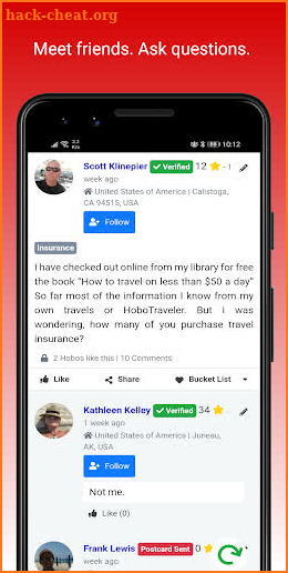 HoboTraveler Meet Friends & Explore screenshot