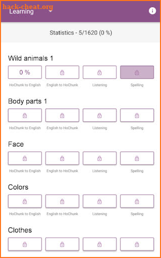 HoChunk Vocab Builder screenshot