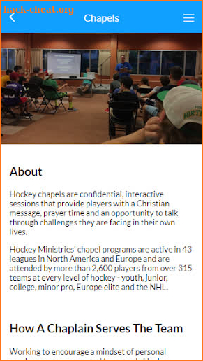 Hockey Ministries International screenshot