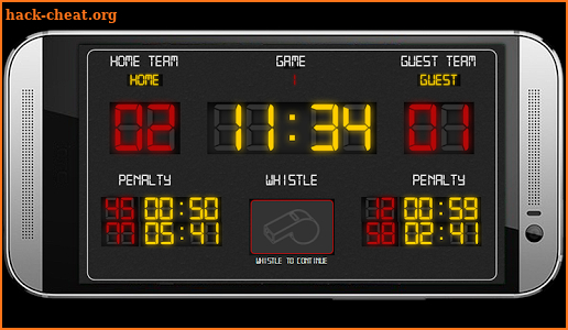 Hockey scoreboard screenshot