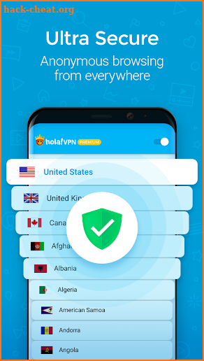 Hola VPN Proxy Plus screenshot