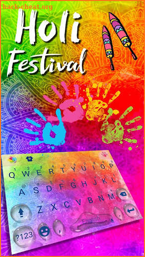 Holi Festival Keyboard Theme screenshot