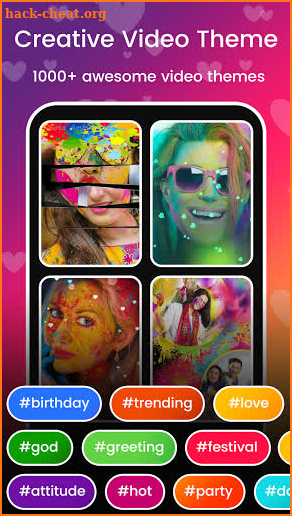 Holi Video Maker with Music - Holi Video Status screenshot