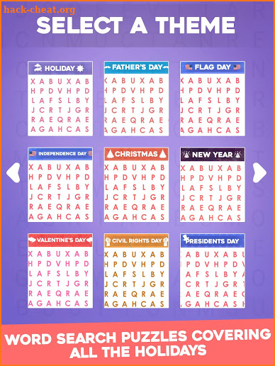 Holiday Word Search - Search & Find Crossword screenshot