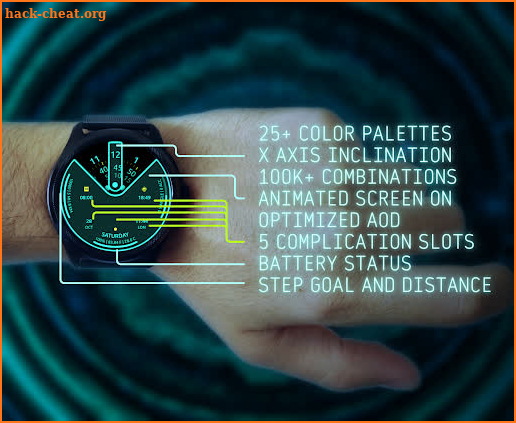 Holo Tron Digital Watch Face screenshot