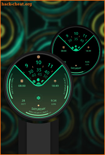 Holo Tron Digital Watch Face screenshot