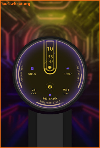 Holo Tron Digital Watch Face screenshot