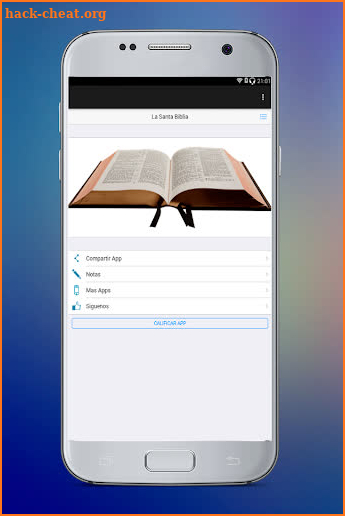 Holy Bible in spanish screenshot