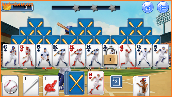 Home Run Tri Peaks Solitaire screenshot