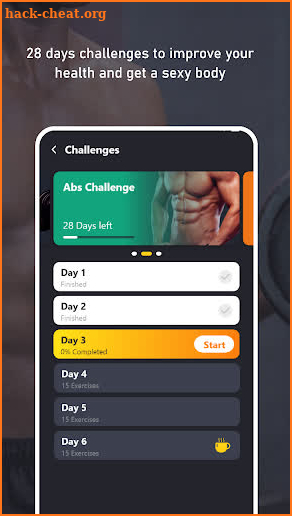 Home Workout --  No Equipment(Abs & Arm workout) screenshot