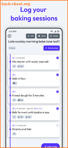 Homebaker: Bread Baking Notes screenshot