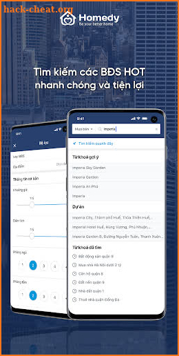 Homedy-Tìm Bất động sản, Cho thuê Mua bán nhà đất screenshot
