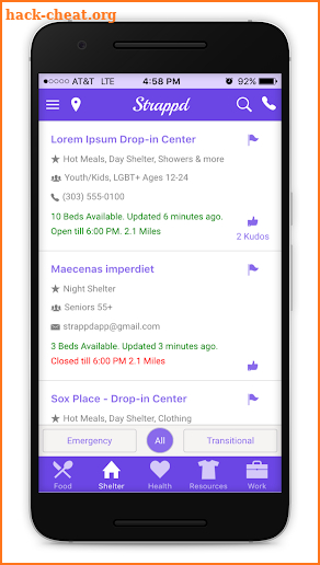 Homeless Resources - Strappd screenshot