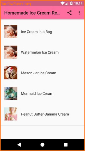 Homemade Ice Cream Recipes screenshot