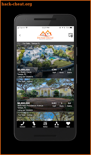 HomeTrust Realty Group Homes screenshot