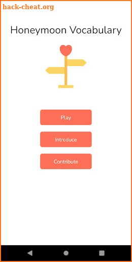 Honeymoon Vocabulary screenshot