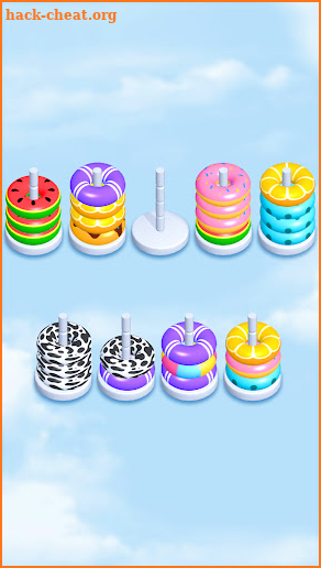 Hoop Sort Puzzle: Color Hoop Stack Sorting Puzzle screenshot