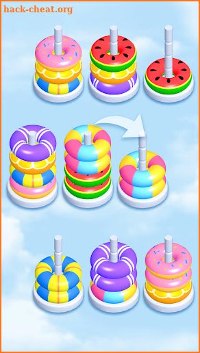 Hoop Sort Puzzle: Color Hoop Stack Sorting Puzzle screenshot