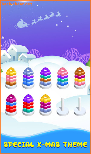 Hoop Stack Puzzle: Color Sort screenshot