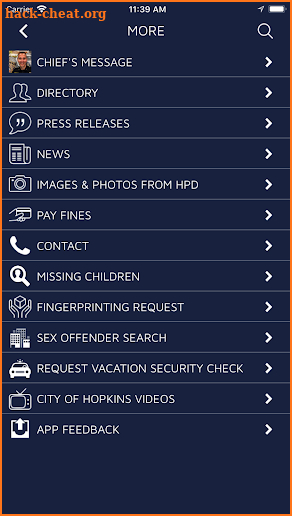 Hopkins Police Department screenshot