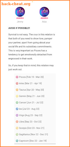 Horoscope Capability Calculator screenshot