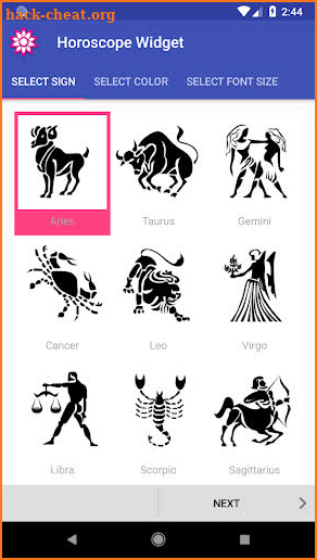 Horoscope Widget screenshot