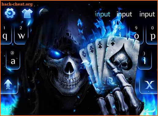 Horrible 3D Poker Skull screenshot